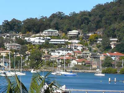 view of koolewong from sea