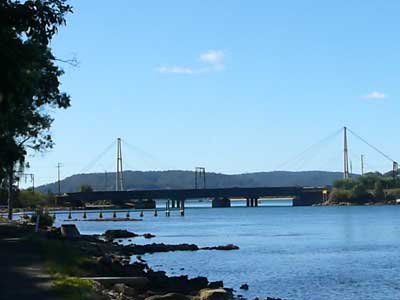 Woy woy bridge, boundary of the district